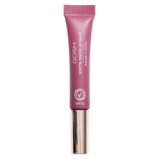 Gosh, Soft'n Tinted, Vegan, Hydrates, Lip Balm, 006, Berry, SPF 15, 8 ml *Tester