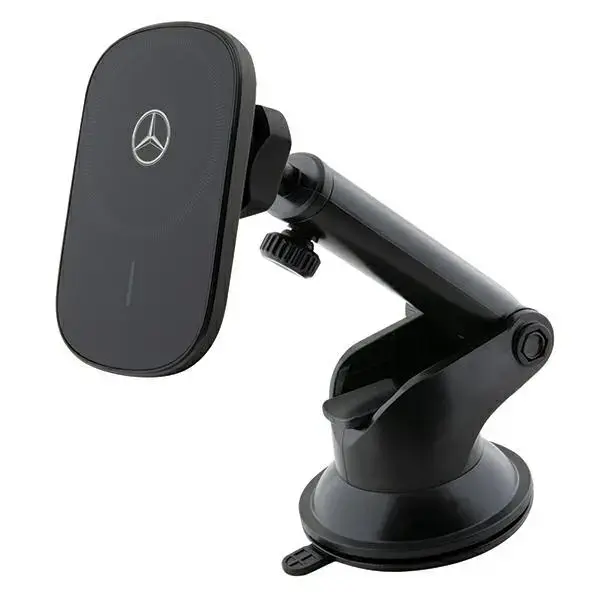 Mercedes inductive holder MEWCCGSLK 15W for vent|window black|black Silver Stars MagSafe