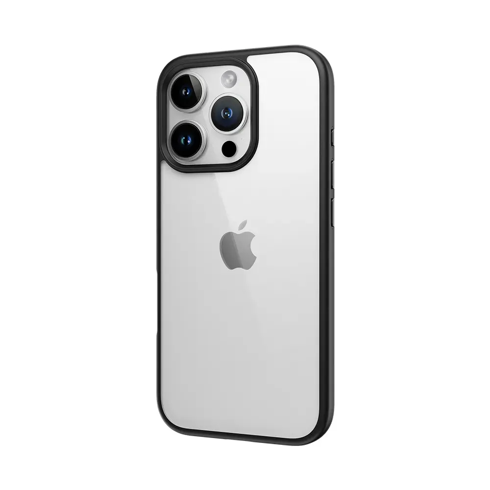 Rock Guard Series Case for Iphone 16 Pro transparent-black