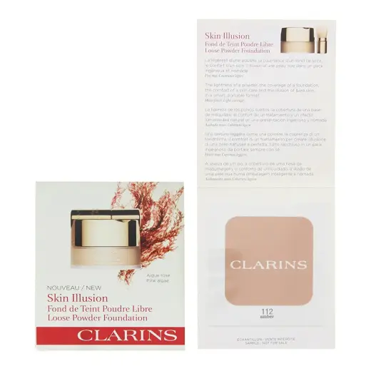 Clarins, Skin Illusion, Loose Powder Foundation, 112, Amber, *Sample
