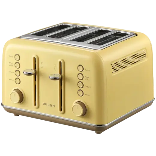 BUYDEEM 4 Slice Toaster, model DT640E, color Mellow Yellow, EU