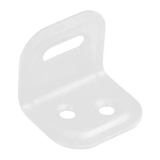 Angle bracket FKS1 25x25x29x1,0mm, for fittings, white