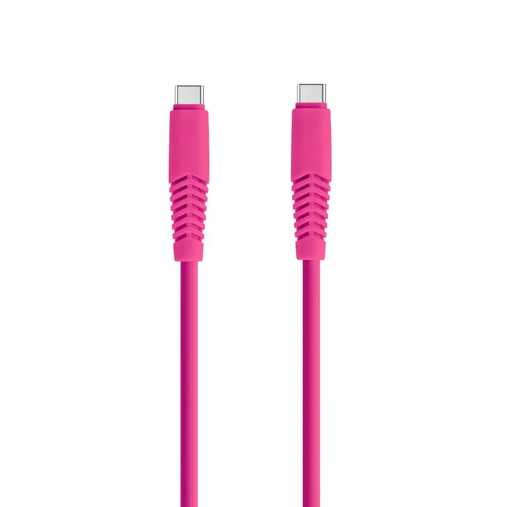 Setty KSC-C-1.526 data transfer and charging cable | USB-C to USB-C | 10.5W | 1.5m | pink