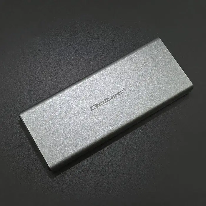 Qoltec Aluminium Enclosure | M.2 SSD drive | SATA | NGFF| USB 3.0 | Super speed 5GB/s | 2TB | Silver