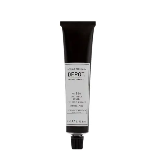 Depot, 500 Beard & Mustache Specifics No. 506 Invisible Clour, Semi-Permanent Hair Dye,  Steel, 60 ml