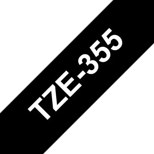 Brother Colour ribbon TZE-355 / TZE355 White, black
