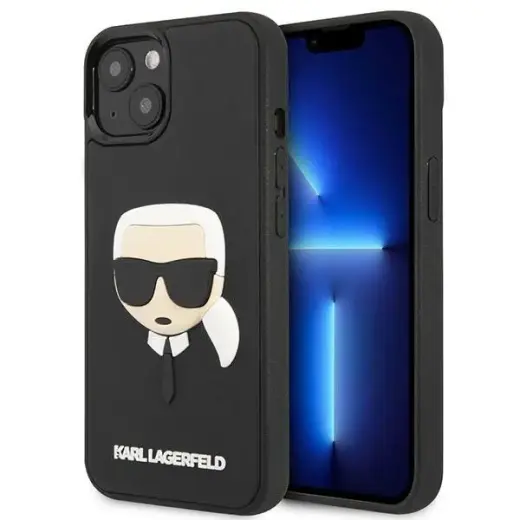 Karl Lagerfeld KLHCP14SKH3DBK iPhone 14 6,1" czarny|black hardcase 3D Rubber Karl`s Head