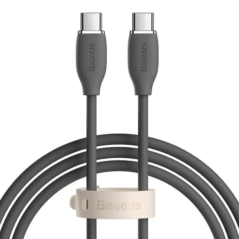 Baseus Jelly  cable USB-C to USB-C, 100W, 1,2m (black)