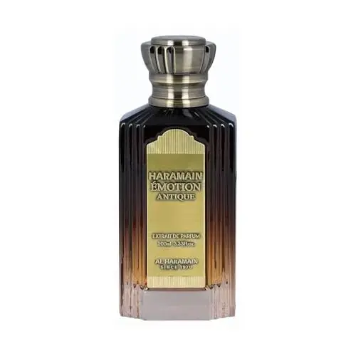 Al Haramain Emotion Antique - Perfume for Women and Cologne for Men - Long-Lasting Fragrance with Woody Notes - 3.33 Oz Extrait De Parfum Spray