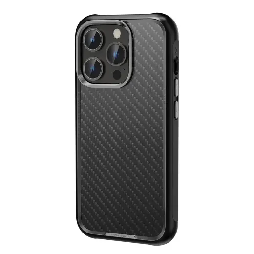 Rock Kevlar Series Aramid Fiber Case for Iphone 15 Pro black