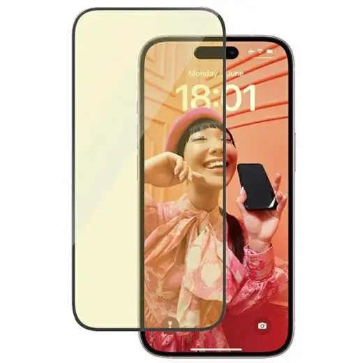 PanzerGlass Ultra-Wide Fit grūdintas stiklas telefonui iPhone 15 6.1", neatspindintis + apsaugantis nuo mėlynos šviesos, pridedamas Easy Aligner 2813