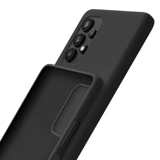 3mk Silicone Case for Samsung Galaxy A32 5G - black Photo