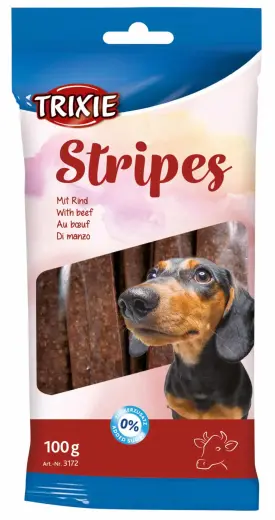 Gardums suniem : Trixie Stripes with beef, 10gab|100g