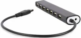 USB Centrmezgls Gembird USB 2.0 7-port Black