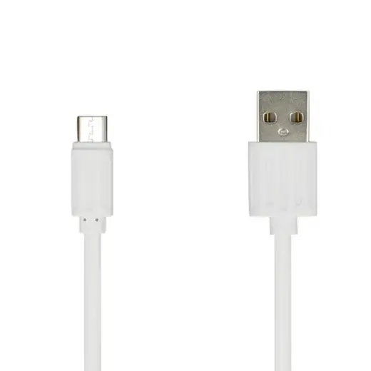data transfer and charging cable | USB-A to Micro USB | white