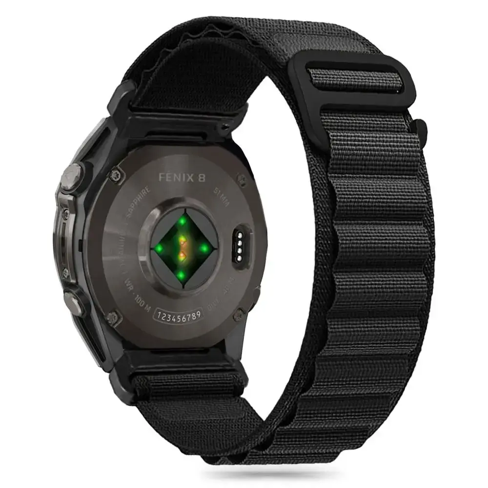 Tech-Protect Nylon Pro Garmin Fenix 5X | 5X PLUS | 6X | 6X Pro | 7X | 8 Strap (51 MM) - Black