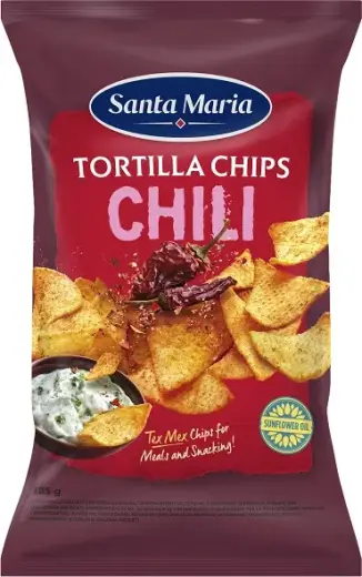Corn chips with chili 185g, Santa Maria