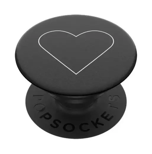 Popsockets 2 White Heart Black 800667 uchwyt i podstawka do telefonu - standard