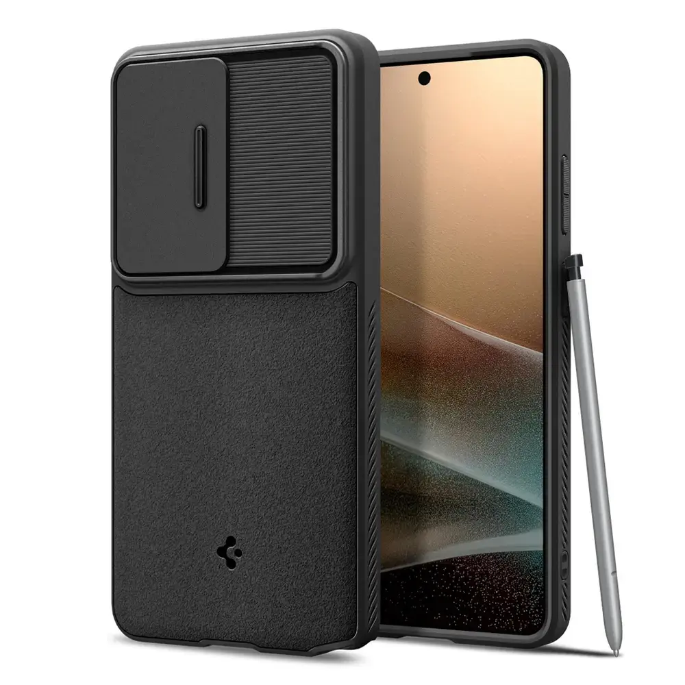 Spigen Optik Armor maciņš telefonam Samsung Galaxy S26 Ultra (S948) melns