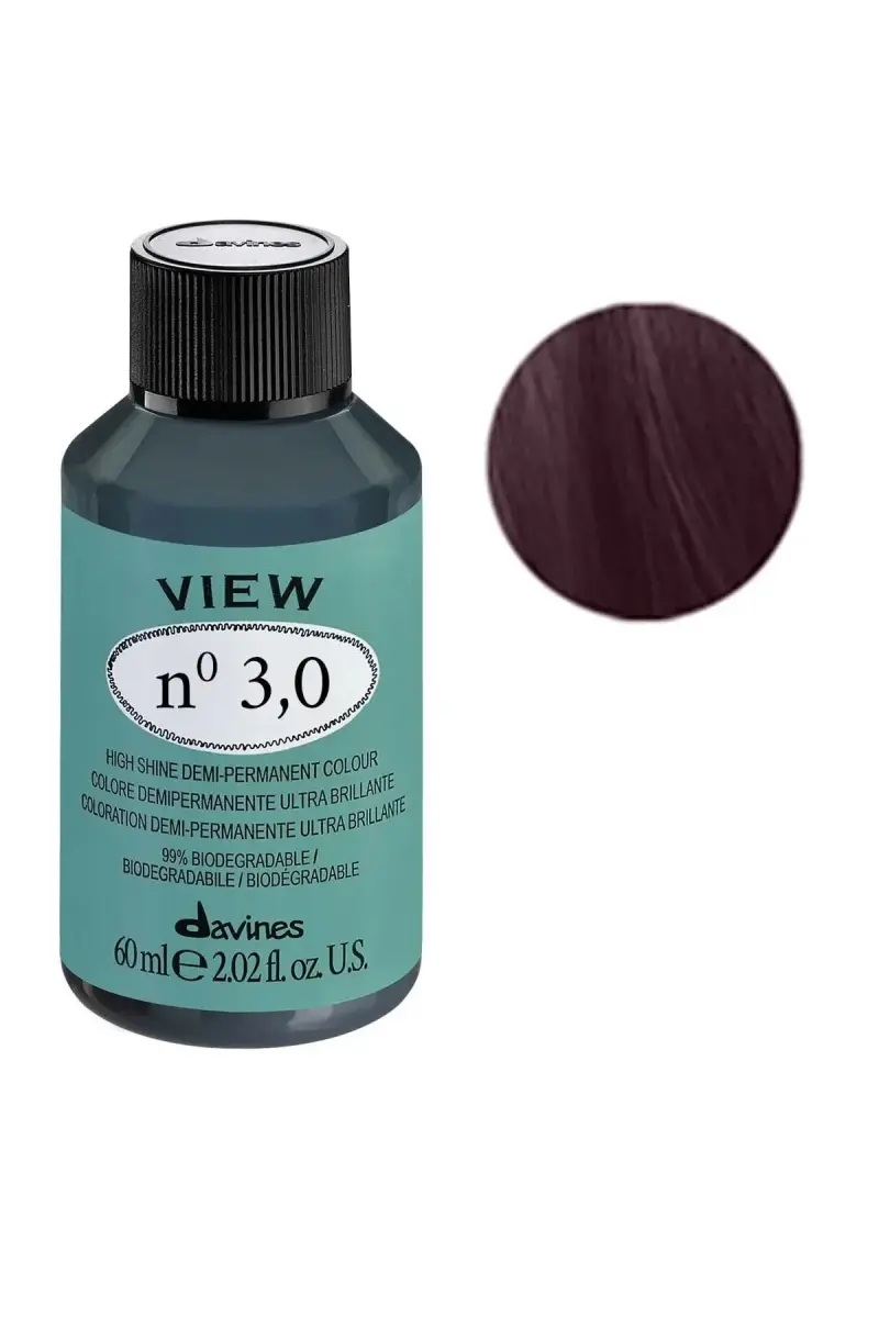 Davines, View, Hair Colouring Cream Toner, 3.0 Dark Brown, 60 ml
