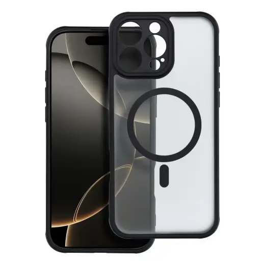 FULL MATTE MAG COVER чехол с поддержкой MagSafe для телефона iPhone 16 Pro Max чёрный