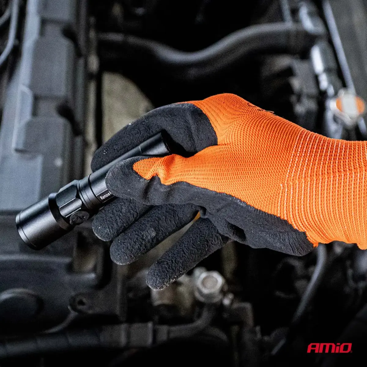 PE Latex foamsafety gloves 4 pcs Size 9 (2 pairs), 2132X AMIO-04640