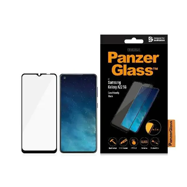 PanzerGlass E2E Regular Samsung A22 5G A226 Case Friendly czarny|black