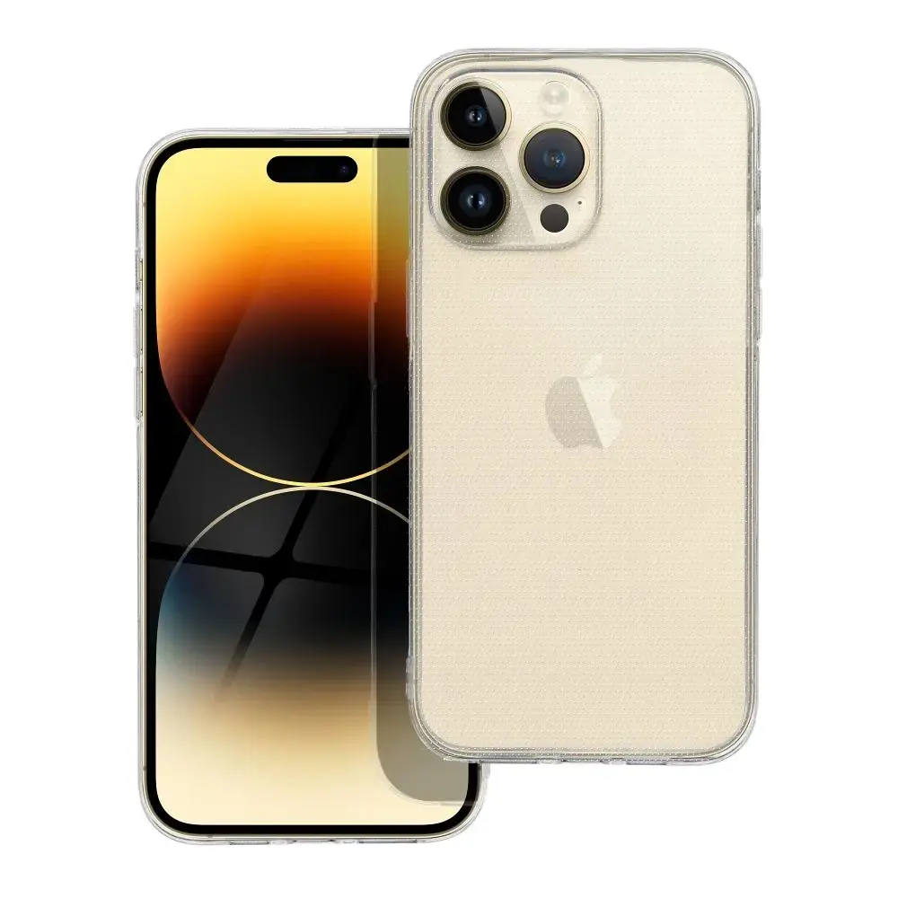 CLEAR 2 mm maciņš telefonam iPhone 14 Pro Max caurspīdīgs