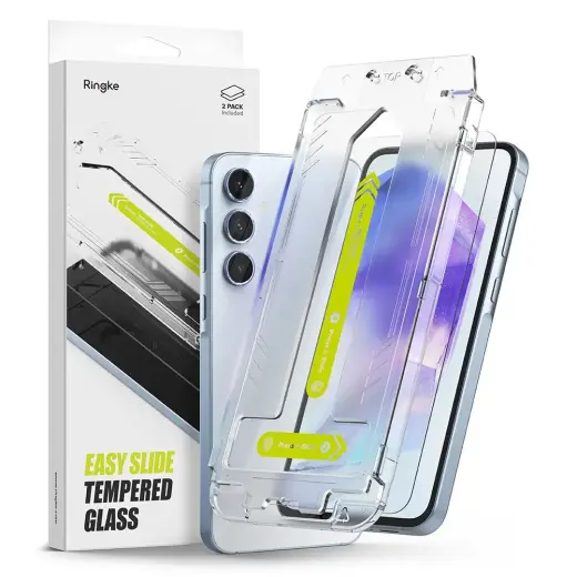 RINGKE EASY SLIDE 2-PACK GALAXY A55 5G ПРОЗРАЧНОЕ ЗАКАЛЕННОЕ СТЕКЛО