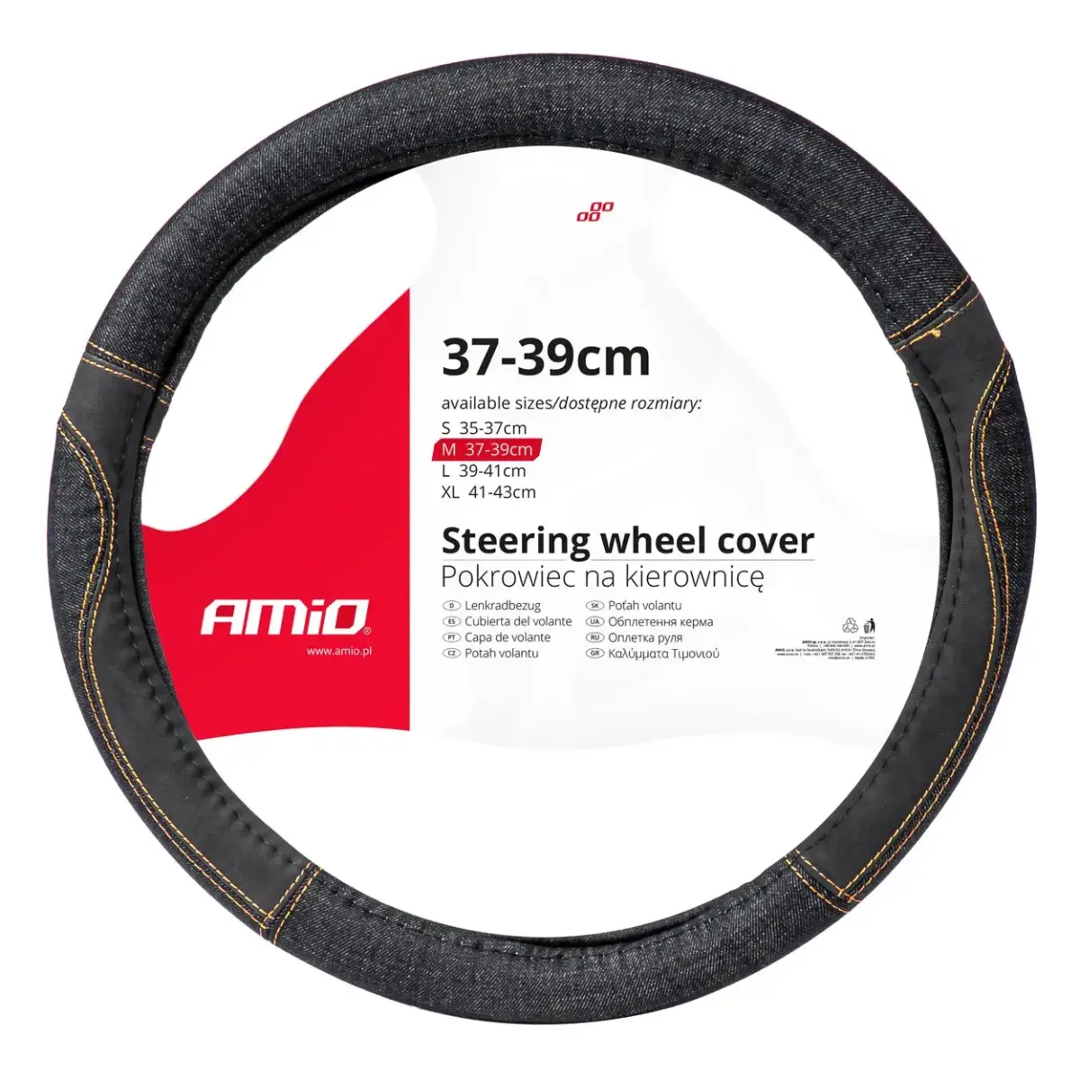 Steering wheel cover SWC-52-M (37-39cm)