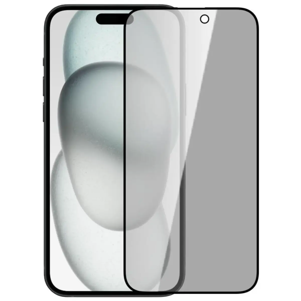 Nillkin Privacy aizsargstikls telefona ekrānam iPhone 15 Plus (privātuma efekts)