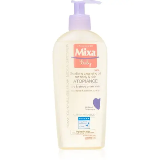 Mixa Soothing Cleansing Oil for Body and Hair (for Children) - 250 Ml
