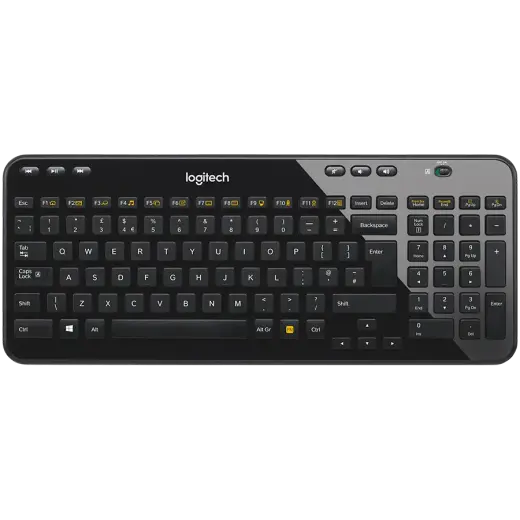 LOGITECH K360 Wireless Keyboard - BLACK - NORDIC