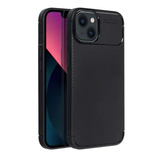 Carbon Premium telefono dėklas iPhone 13 juodas