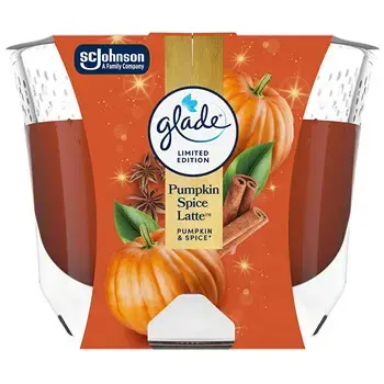 Glade Maxi Pumpkin Spice Latte Candle  - Vonná svíčka 204.0g