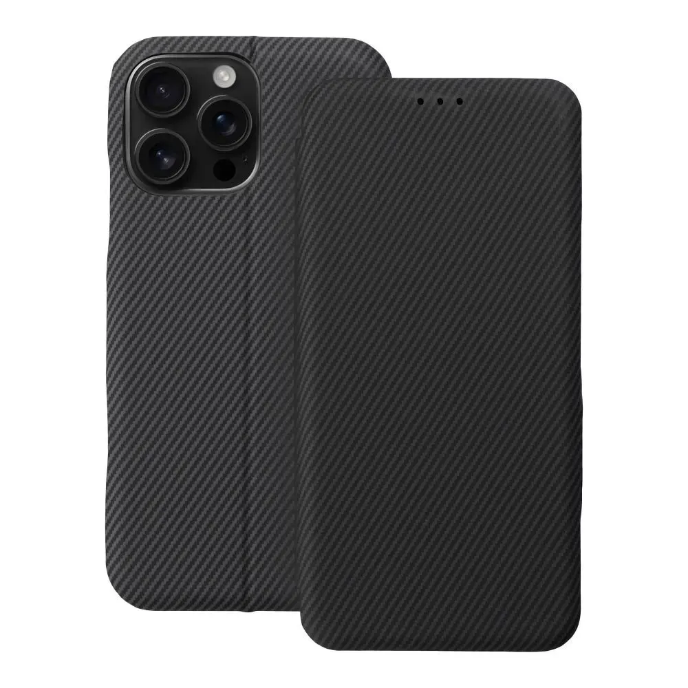 FOLIO Side Magnet grāmatveida maciņš telefonam iPhone 16 Pro Max pelēks
