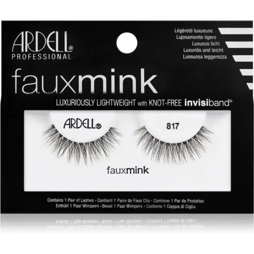 Ardell Faux Mink False Eyelashes Black 817 1 Pair