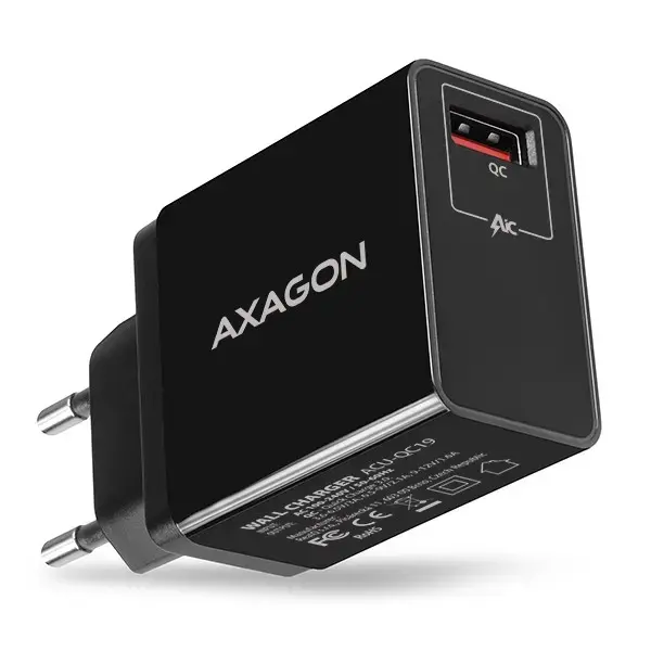 AXAGON ACU-QC19 wall charger 1x QC3.0|AFC|FCP|