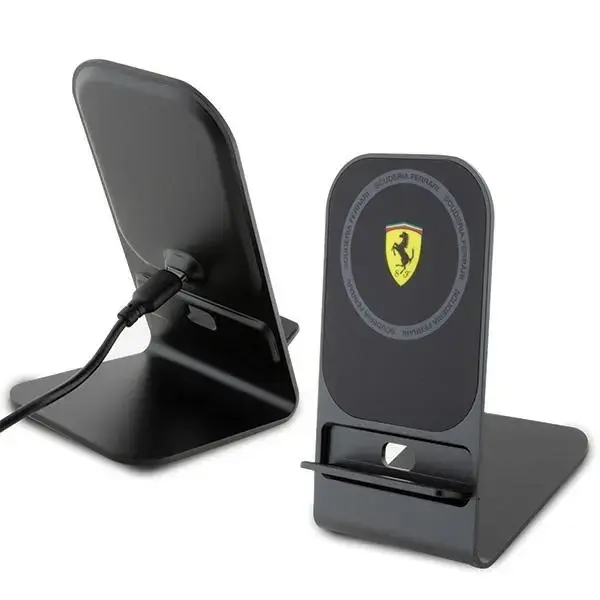 Ferrari FEMFBMALK bezvadu lādētājs | Qi | Saderīgs ar MagSafe | 15W | melns