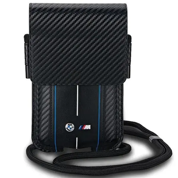 Bag BMW BMPSP15XMSCAKR Wallet Bag black Carbon Red Stripes