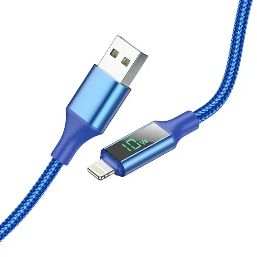 Borofone Cable BU32 Exclusive - USB to Lightning - 2,4A 1,2 metres blue