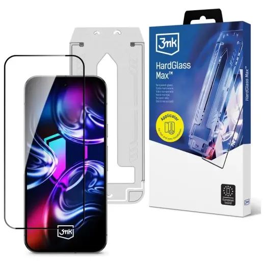 Szkło hartowane 3MK HardGlass Max         z aplikatorem do Google Pixel 10/10 Pro