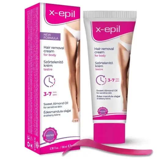 X-Epil, X-Epil, Silky Finish, Hair Removal Cream, For Sensitive Skin, 100 ml