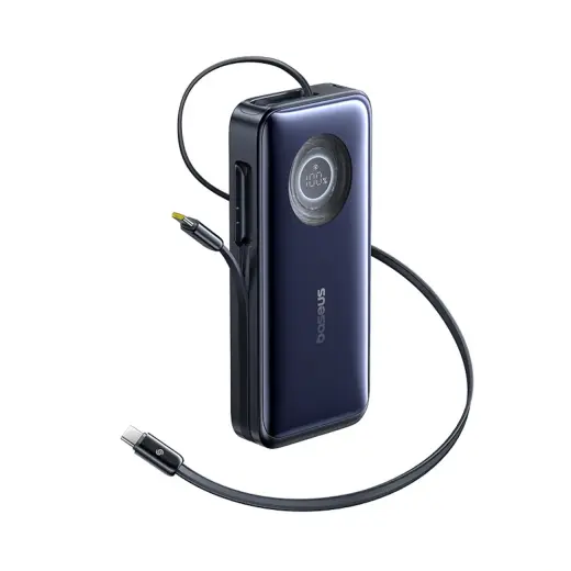 Baseus EnerCore CR11 ārējais akumulators (powerbank) | 20 000 mAh | 100W | USB-C | melns