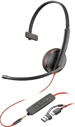 Blackwire 3215 USB-C|A Headset+3,5mm 8X227A