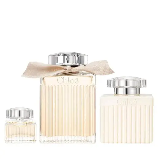 Set Chloe: Chloe, Eau De Parfum, For Women, 100 ml + Chloe, Eau De Parfum, For Women, 5 ml *Miniature + Chloe, Body Lotion, All Over The Body, 100 ml
