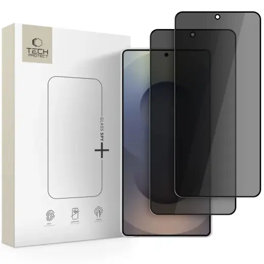 Tech-Protect Glass SPY+ tempered glass for phone Galaxy S26 Ultra (privacy effect) (2 pcs.)