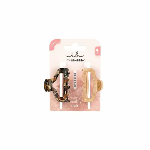 Invisibobble Clipstar Golden Roar Hair Clips Size M 2pcs