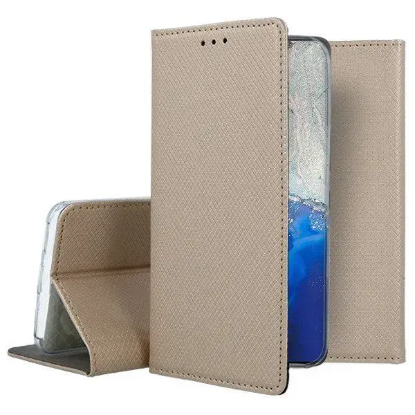 Fusion Magnet Book Case priekš Xiaomi Redmi A3 4G Zeltains