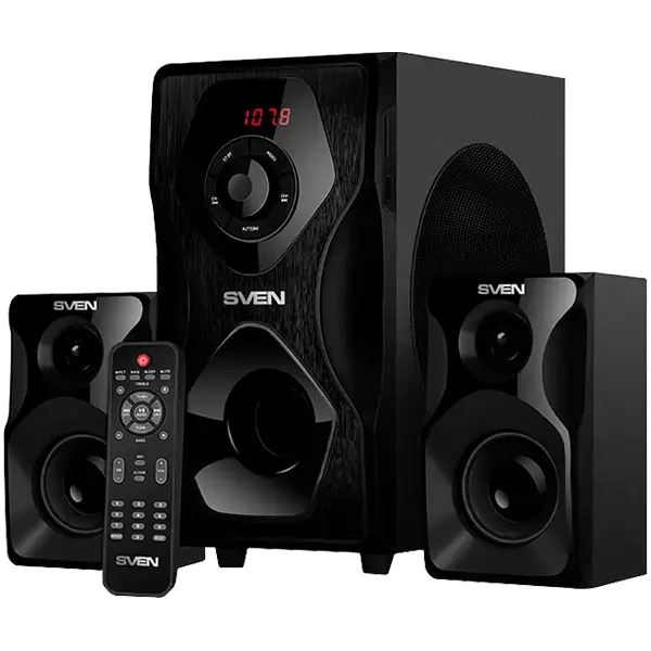Speakers SVEN MS-2055, black (55W, FM, USB/SD, Display, RC, Bluetooth)